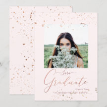 PixDezines Blush Pink Calligraphy Graduation