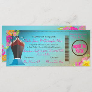 PixDezines Boarding Pass/Love Boat/Cruise Ship Invitation