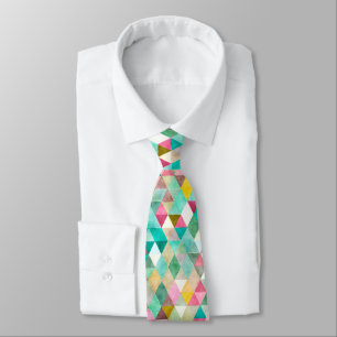 PixDezines Boho Geometric/adjustable triangles Tie