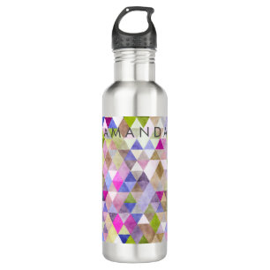 PixDezines Boho Geometric / Triangles Pattern 710 Ml Water Bottle