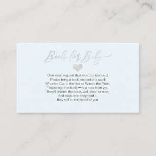 PixDezines Book Request, Platinum Heart Enclosure Card