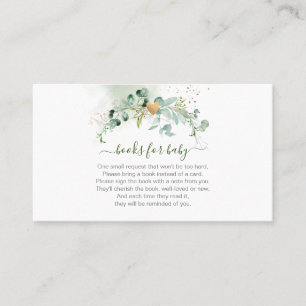 PixDezines Book Request Watercolor Eucalyptus Encl Place Card