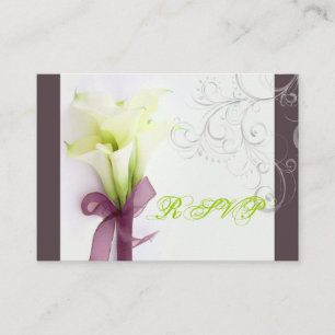 PixDezines bouquet, white calla lilies Enclosure Card