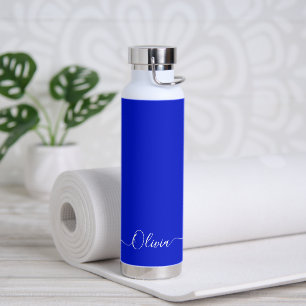 PixDezines Bouteille d'eau couleur bleu do-it-your