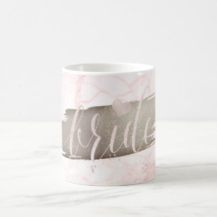 PixDezines Bride   Marble Blush Pink Script Coffee Mug