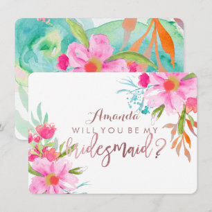 PixDezines Bridesmaid/Floral/Watercolor/May Flower Invitation
