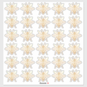 PixDezines Bumble Bees, Faux Gold