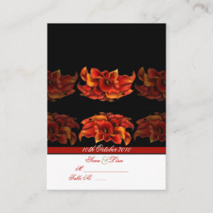 PixDezines BURNT ORANGE CALLA LILY INVITATIONS