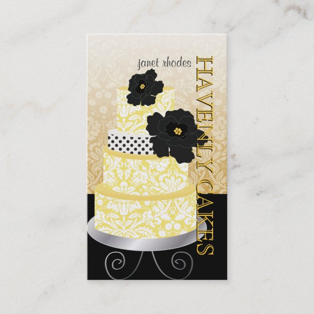 PixDezines Cake/Bakery/pâtisserie Business Card (Front)