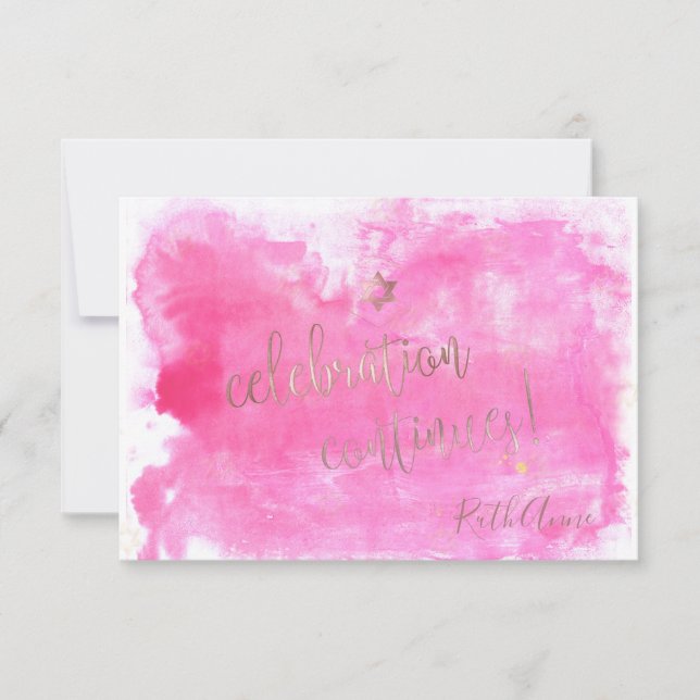 PixDezines Cartes de célébration Bat mitzvah ✡ ros (Devant)