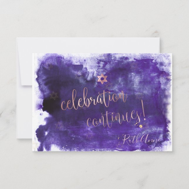 PixDezines Cartes de célébration Bat mitzvah ✡ vio (Devant)