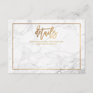 PixDezines CARTES DE DÉTAILS/MARBRE+OR FAUX
