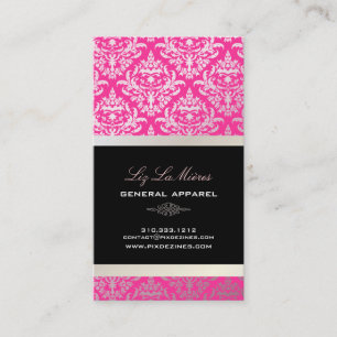 PixDezines Céline Damask Business Card