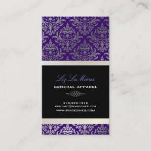 PixDezines Céline Damask Business Card