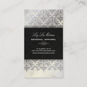 PixDezines Céline Damask Business Card