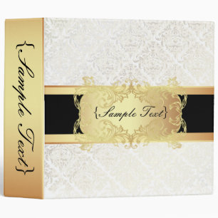 PixDezines Céline Damask, Cream+Pearl Binder