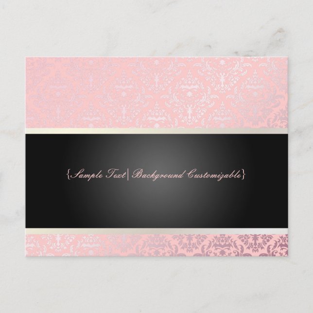 PixDezines Céline Damask, Marketing Postcard (Front)