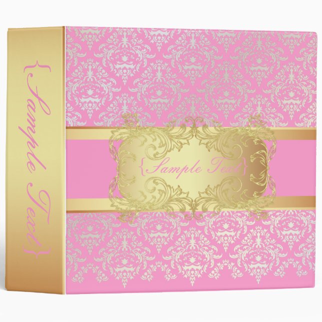 PixDezines Céline Damask, Pearl Binder (Front/Spine)