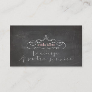 PixDezines chalkboard/concierge/DIY background Business Card