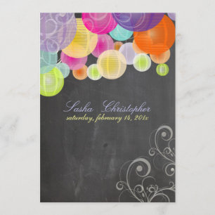 PixDezines chalkboard+fiesta lanterns Invitation