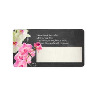 PixDezines chalkboard+kona pink orchid Label