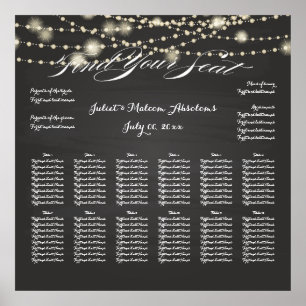PixDezines Chalkboard/lights strings/seating chart