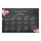 PixDezines chalkboard+vintage roses/seating chart