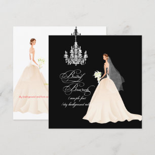 PixDezines Chandelier Bridal Brunch/DIY colour Invitation