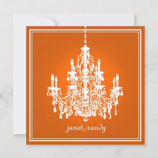 PixDezines Chandelier/DIY background colour! Invitation (Front)