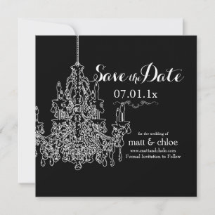 PixDezines chandelier/save date/diy colour Save The Date