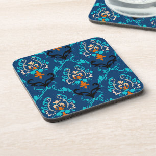 PixDezines Chantal Damask/DIY background colour Coaster