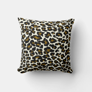 PixDezines cheetah diy background colours Throw Pillow