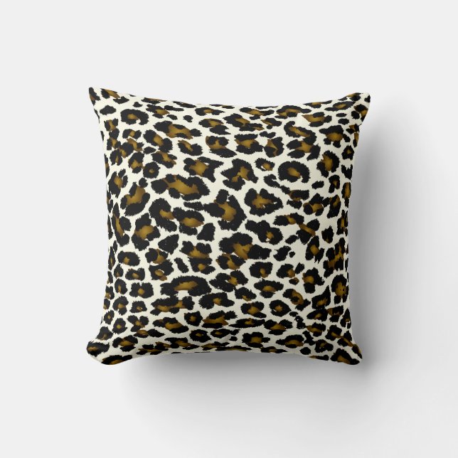 PixDezines cheetah diy background colours Throw Pillow (Front)