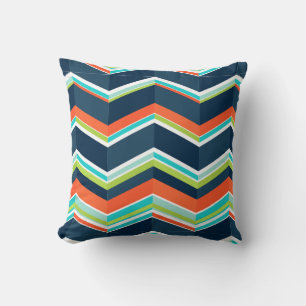 PixDezines chevron/herring pattern Throw Pillow