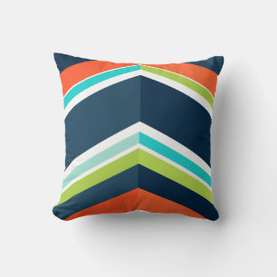 PixDezines chevron/herring pattern Throw Pillow