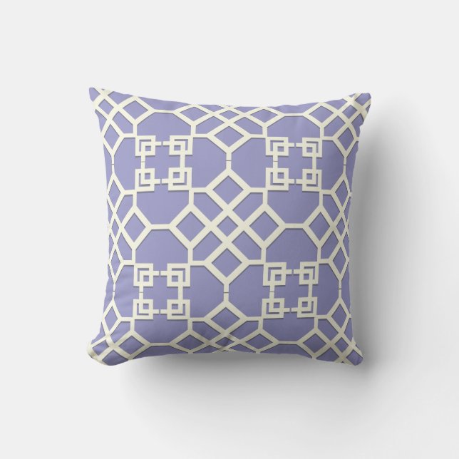 PixDezines chinois trellis/diy background colours Throw Pillow (Front)
