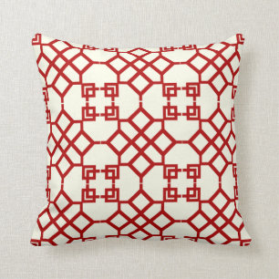 PixDezines chinois trellis/diy colours Throw Pillow