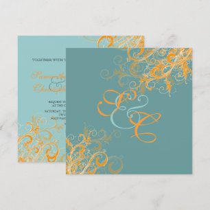 PixDezines citrus swirls/diy background Invitation
