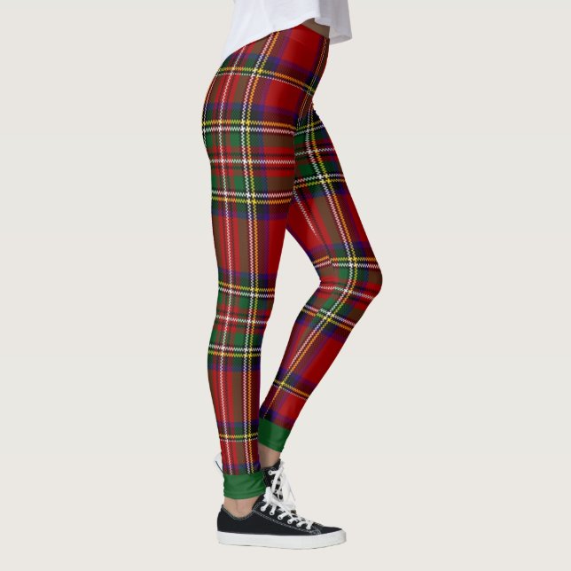 PixDezines Clan Stewart Tartan Leggings (Right)