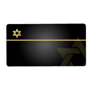 PixDezines Classic Bar Mitzvah/noir+or/Livraison