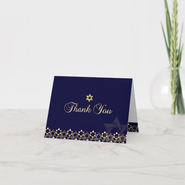 PixDezines classic mitzvah thank you/DIYcolor! Thank You Card (Front)