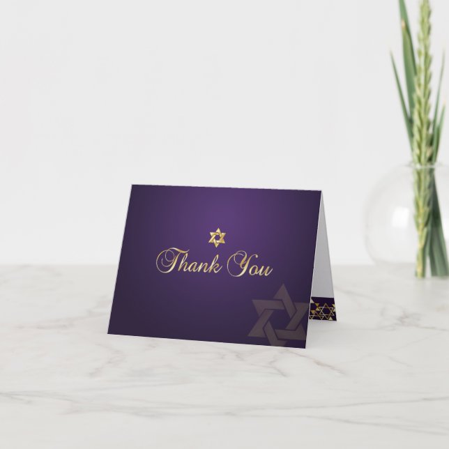 PixDezines classic mitzvah thank you/DIYcolor! Thank You Card (Front)