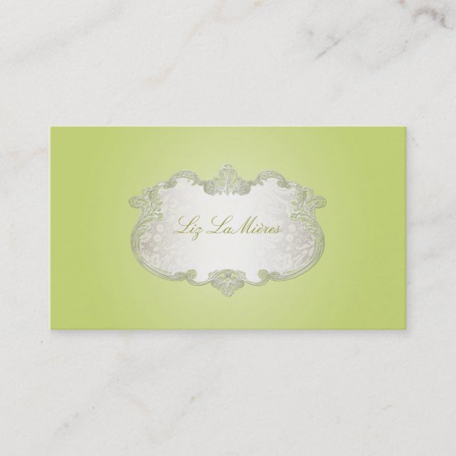 PixDezines classy labels Business Card (Front)