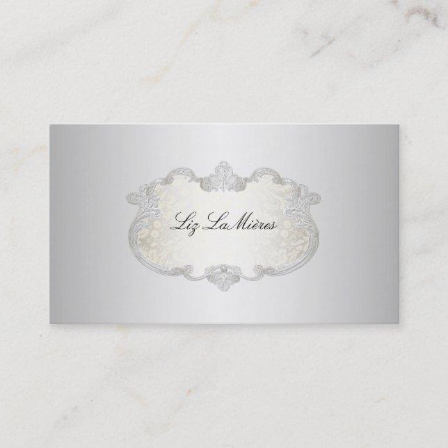 PixDezines classy labels Business Card (Front)