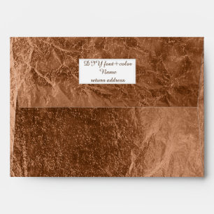 PixDezines copper/faux foil Envelope