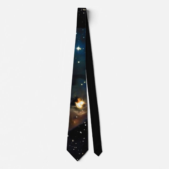 PixDezines COSMIC ASTRONOMY EXPLORATION/GALAXY Tie (Front)