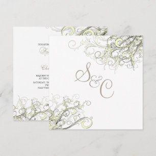 PixDezines CREAM SWIRLS/DIY BACKGROUND Invitation