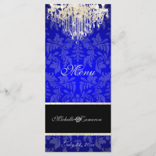 PixDezines crystal chandelier/baroque damask menu
