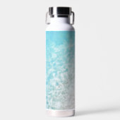 PixDezines Crystal Clear Shoreline Beach Water Bottle (Front)