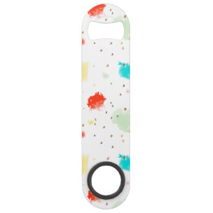 PixDezines Cupcake Sprinkles/Faux Gold Speed Bottle Opener